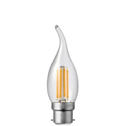 Filament LED Lamp Bulb Tailed C35 B22 Clear