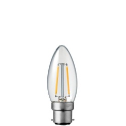 Filament LED Lamp Bulb C35 B22 Clear